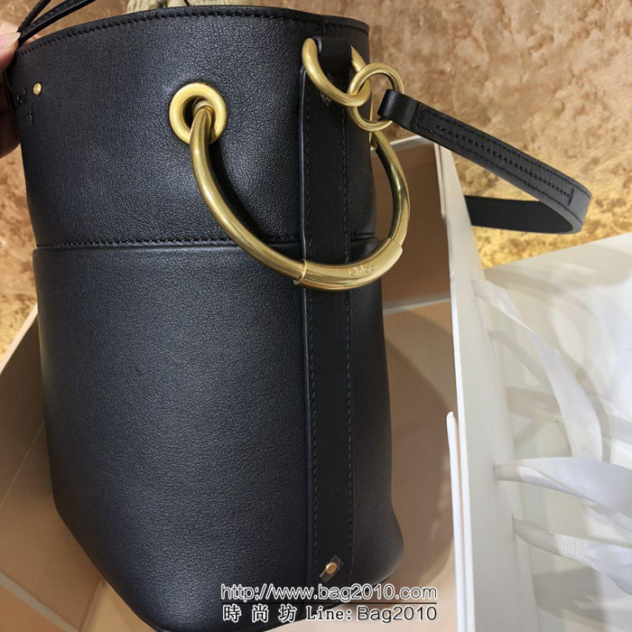 Chloe克洛伊 最新 進口小牛皮Roy系列 小號水桶包  ypk1009